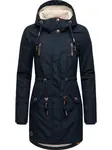 Ragwear Zimná parka 'Elsie'  modrá / námornícka modrá / biela