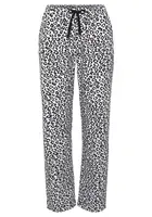 VIVANCE Pyžamové nohavice  čierna / biela