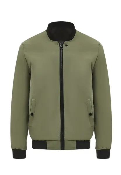 OCY Prechodná bunda  olivová / čierna