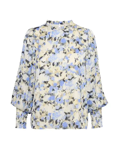 Kaffe Blúzka 'Eva'  krémová / farba ťavej srsti / námornícka modrá / svetlomodrá