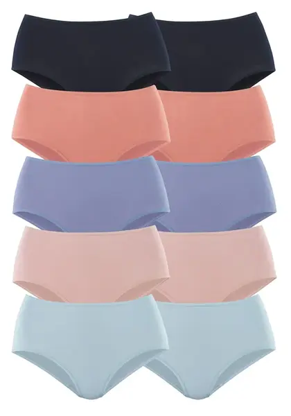 PETITE FLEUR Nohavičky  svetlomodrá / koralová / svetloružová / čierna