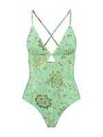 Shiwi Jednodielne plavky  zelená / zmiešané farby