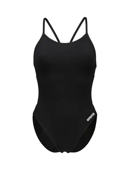 ARENA Jednodielne plavky 'LACE BACK SOLID'  čierna