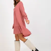 Dress-D73761M30361A-dark pink