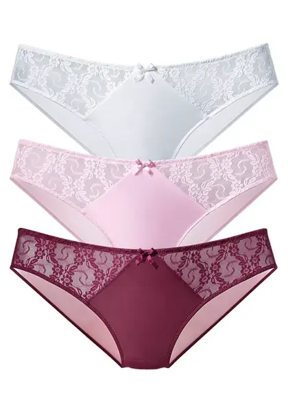 PETITE FLEUR Nohavičky  černicová / ružová / biela