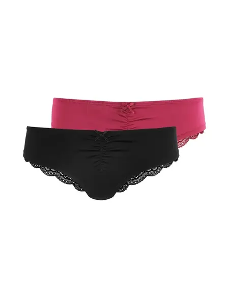 LASCANA Tangá  červená / čierna