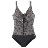 LASCANA Formujúce plavky 'Powder'  brokátová / čierna / biela