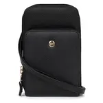 Dámska kožená kabelka na mobil a doklady Hexagona Inga - čierna