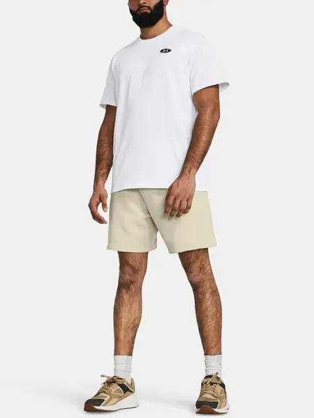 Pánské tričko Under Armour UA HW LC PATCH SS-WHT - Pánské