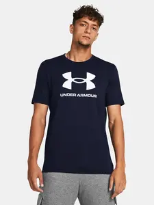 Under Armour Tričko UA SPORTSTYLE LOGO UPDATE SS-BLU - Pánské