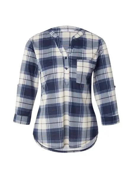 Hailys Blúzka 'Di44nara'  slonová kosť / modrá / námornícka modrá / čierna