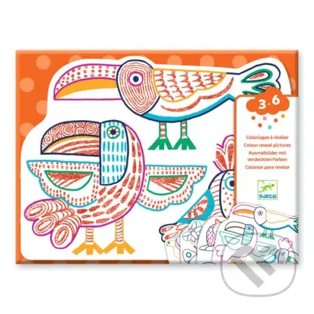 Rodiny divých zvierat: Magické vyfarbovanie farbičkou