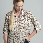 Beige blouse with spots