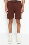 Trendyol Brown-Stone Basic Regular/Normal Cut Straight 2 Pack Shorts
