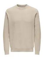 Only & Sons Sveter 'ONSMORGAN'  striebornosivá