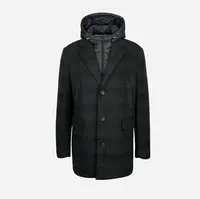 Tmavě modrý pánský kabát Geox Claudio - Pánské