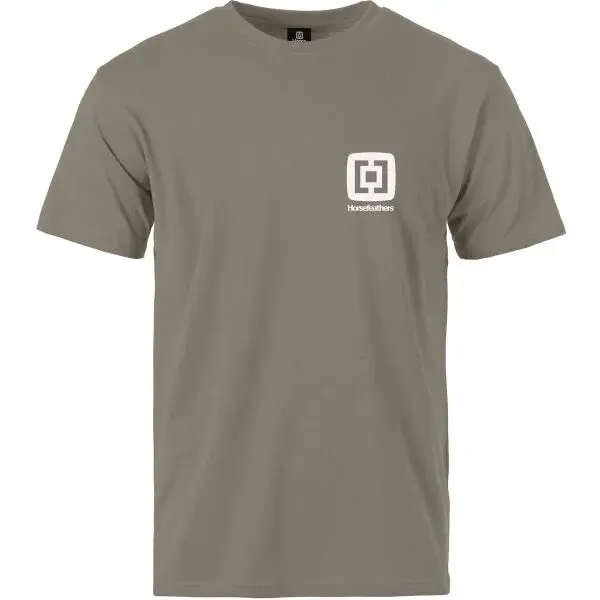 Horsefeathers MINI LOGO Pánské tričko, hnědá, velikost