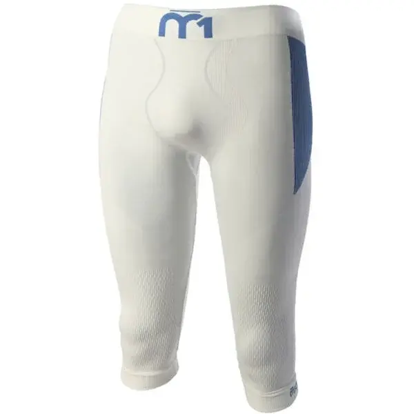 Mico 3/4 TIGHT PANTS M1 SKINTECH Pánské 3/4 termo kalhoty, bílá, velikost 2