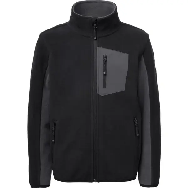 Lewro ONEY Dětská fleecová mikina, černá, velikost 152-158