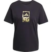 adidas TECH METALLIC TEE 2 W Dámské tričko, černá, velikost