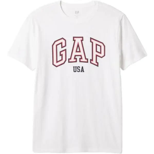 GAP USA Pánské tričko, bílá, velikost