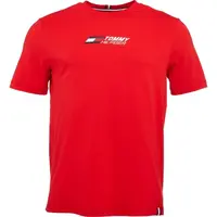 Tommy Hilfiger ESSENTIAL BIG LOGO TEE Pánské tričko, červená, velikost
