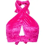 GOLDBEE VELVET SWIMSUIT CROSS Dámský vrchní díl plavek, růžová, velikost