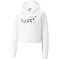 Puma SUMMER SPLASH HOODIE Dámská mikina, bílá, velikost