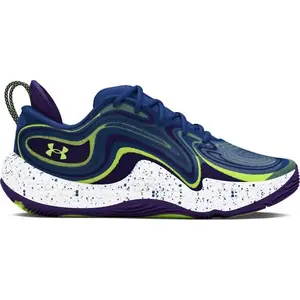 Under Armour SPAWN 6 SOS Pánské basketbalové boty, modrá, velikost 42