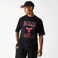 New Era CHICAGO BULLS NBA Pánské triko, černá, velikost