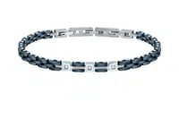 Morellato Nadčasový pánsky bicolor náramok s diamantmi Diamonds SAUK04