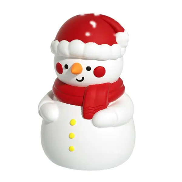 Snowman Night Light Seven-color Light 1200mAh Battery Christmas Gift