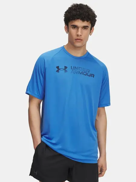 Pánské tričko Under Armour UA Tech Reflective SS-BLU - Pánské