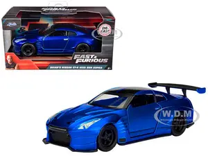 Brians 2009 Nissan GTR R35 Blue Ben Sopra "Fast &amp; Furious" Movie 1/32 Diecast Model Car  by Jada
