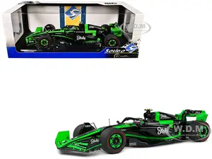 Kick Sauber C44 24 Zhou Guanyu "Kick Sauber F1 Team" Formula One F1 "Bahrain GP" (2024) "Competition" Series 1/18 Diecast Model Car by Solido