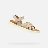 Beige women's sandals Geox XAN2S - Women's