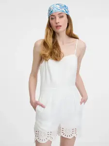 Orsay White Women's Short Jumpsuit - Women's