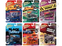 "Street Freaks" 2021 Set B of 6 Cars Release 4 1/64 Diecast Model Cars by Johnny Lightning