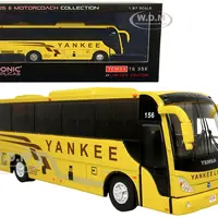 TEMSA TS 35E Coach Bus Yellow "Yankee Trails" "The Bus &amp; Motorcoach Collection" 1/87 (HO) Diecast Model by Iconic Replicas