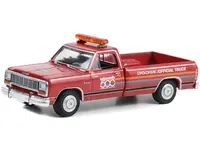 1987 Dodge Ram D-250 Pickup Truck "71st Annual Indianapolis 500 Mile Race Dodge Official Truck" Red with Stripes "Hobby Exclusive" Series 1/64 Diecas