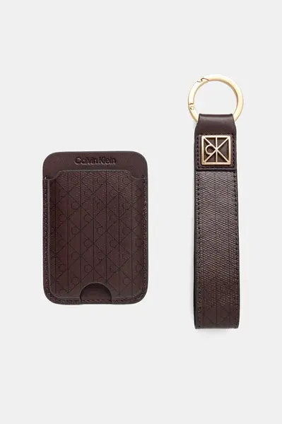 Puzdro na karty s kľúčenkou Calvin Klein