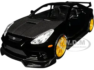 Toyota Celica GT-S Black with Carbon Hood and Sunroof "Maisto Design Tokyo Mod" Series 1/24 Diecast Model Car by Maisto