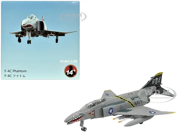 McDonnell Douglas F-4C Phantom II Fighter-Bomber Aircraft "Jolly Rogers/Sundowners" (2003) United States Navy 1/100 Diecast Model Airplane