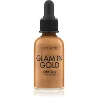 Catrice Glam In Gold Dry Oil třpytivý suchý olej na obličej a tělo odstín 010 Stay Golden! 30 ml