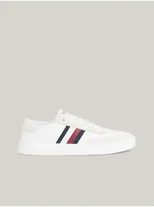 Bílé pánské kožené tenisky Tommy Hilfiger - Pánské