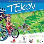 Ručne maľovaná cyklomapa Tekov