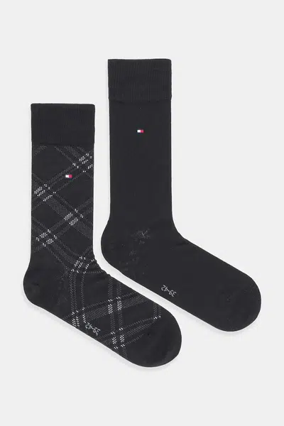 Ponožky Tommy Hilfiger 2-pack černá barva, 701236310