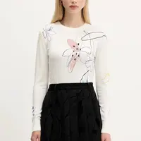 Svetr Desigual ARTY dámský, béžová barva, 25WWJF33