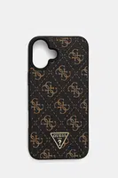Obal na telefon Guess iPhone 16 Plus 6.7" černá barva, GUHCP16MPG4GPK
