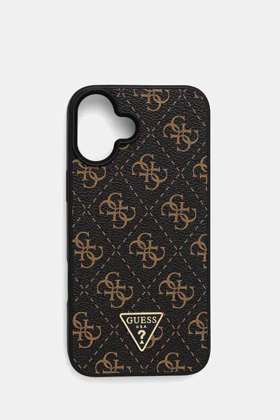 Obal na telefon Guess iPhone 16 Plus 6.7" černá barva, GUHCP16MPG4GPK
